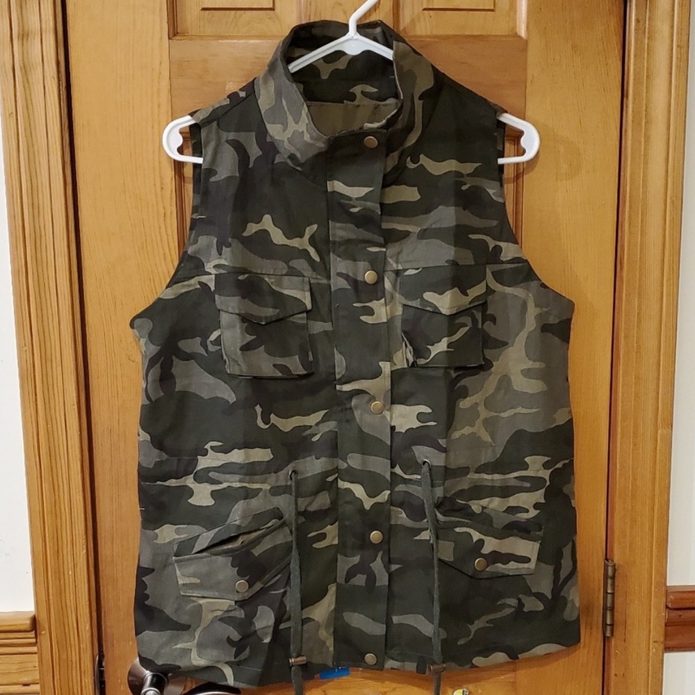 Tutorutor Women's Military Safari Vest Large